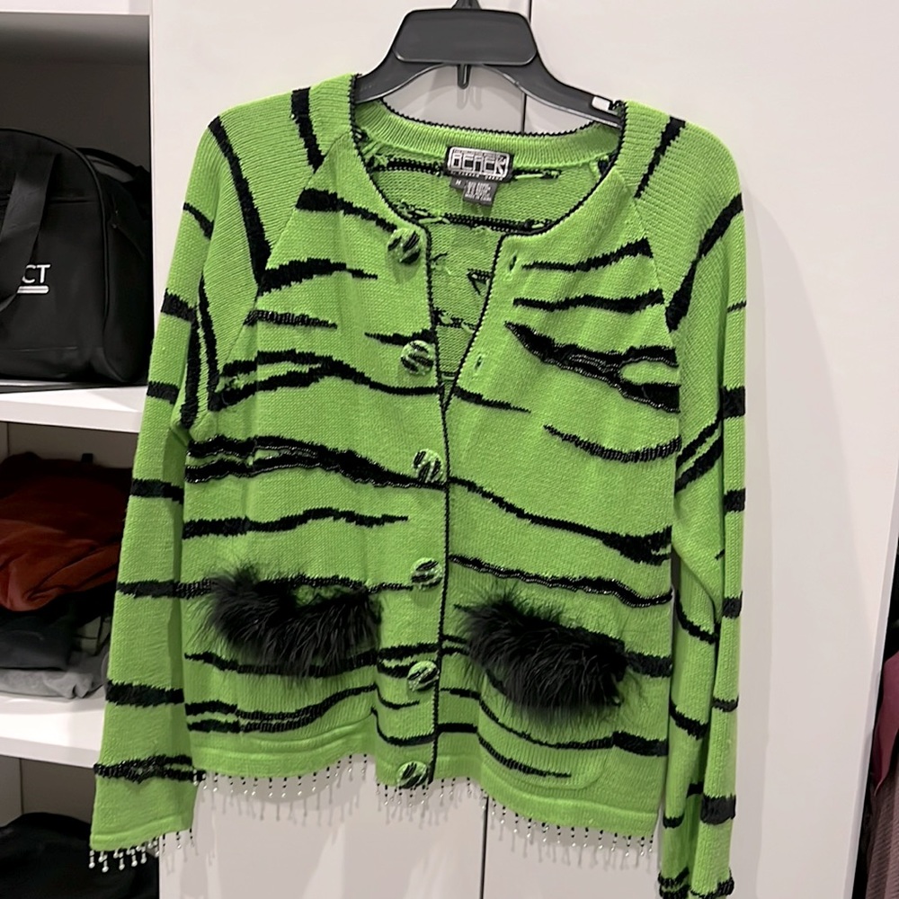 Berek  by Tagalog Saxon green and blue sweater